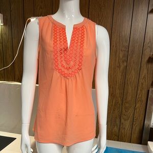 EUC Market and Spruce semi sheer top sz small
